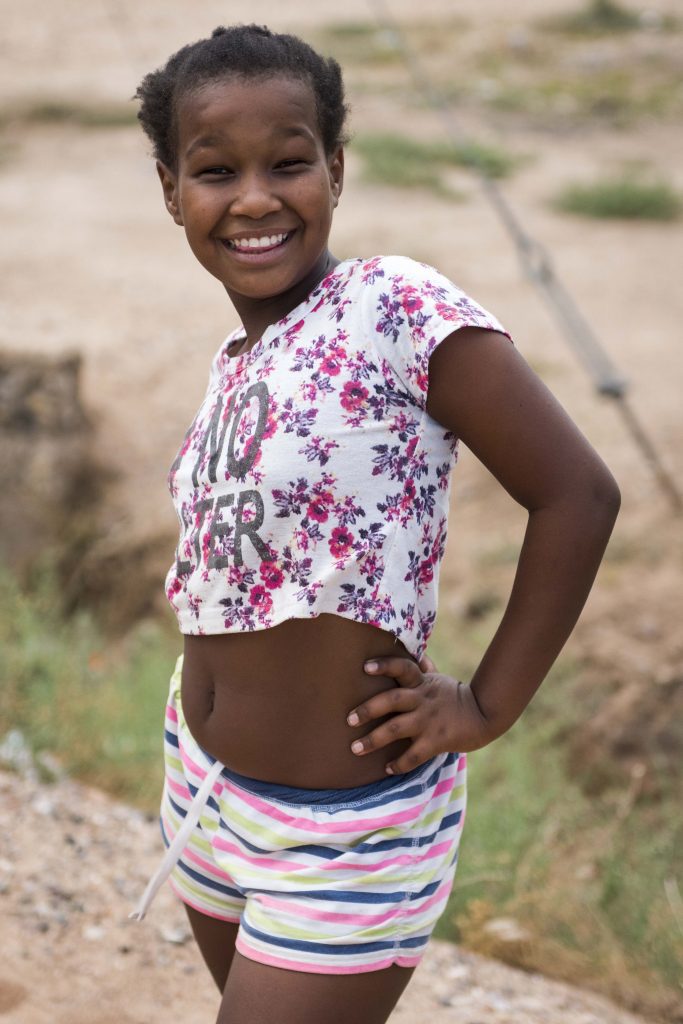 Young girl posing, Western Province, Great Karoo