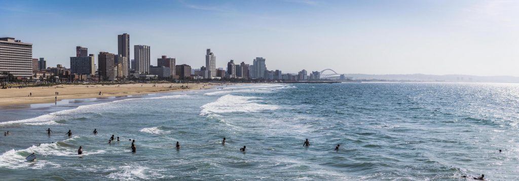 South beaches from Moyo Pier, Durban